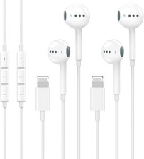 2 Pack Wired Headphones for iPhone Earbuds with Built-in Microphone  Volume Con
