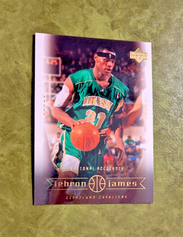 2003 Upper Deck LeBRON JAMES RC #3 National  Accolades - Box Set St Marys / Cavs