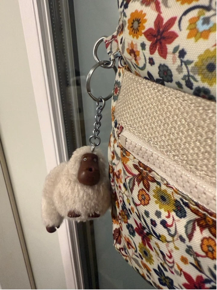 Сумка через плечо Kipling Chatty Daisy разноцветный цветочный кремовый регулируемый ремень - Изображение 3 из 4