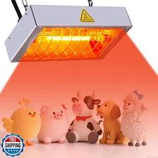 FRYPLS Chicken Coop Heat Lamp,400W High-Power Adjustable Chicks H