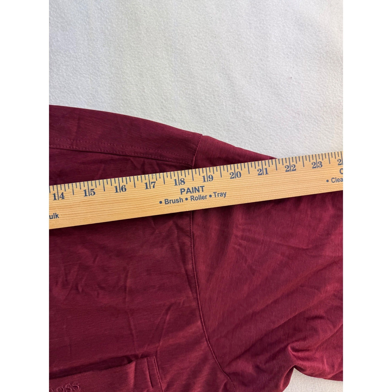 BOSS Hugo Boss Mens Burgundy Short Sleeve Silk Polo Shirt Pocket Logo Size XL thumbnail 10