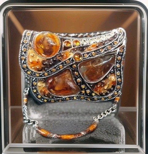 Cristiani Collezione Trinket Box Purse Marano Style Glass Australian Crystals - Picture 11 of 22