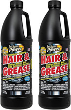 Hair and Grease Drain Cleaner - Shower Drain  Sink Cleaner, Liquid Clog Remover