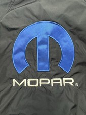 Mopar Port Authority Full Zip Black Nylon Jacket Fleece Lined Mens Size Large