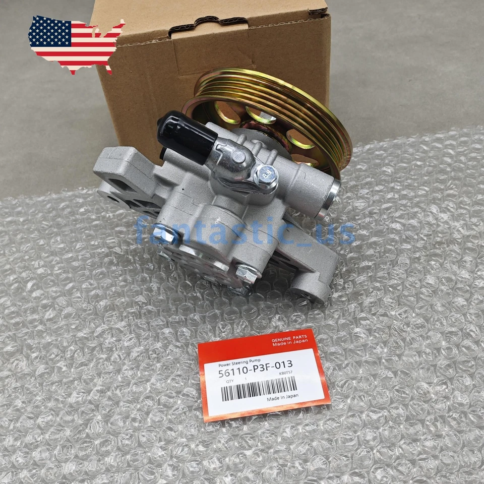 New Power Steering Pump w/ Pulley For 1997-2000 Acura EL Honda Civic OEM - Image 4 of 4