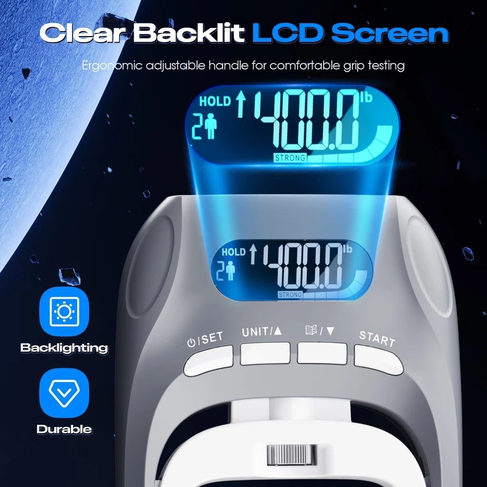 2 Fortalecedor de Agarre de Mano Entrenador de Potencia Agarre Fuerza Ajustable Gimnasio Ejercitador Foto 3 de 4