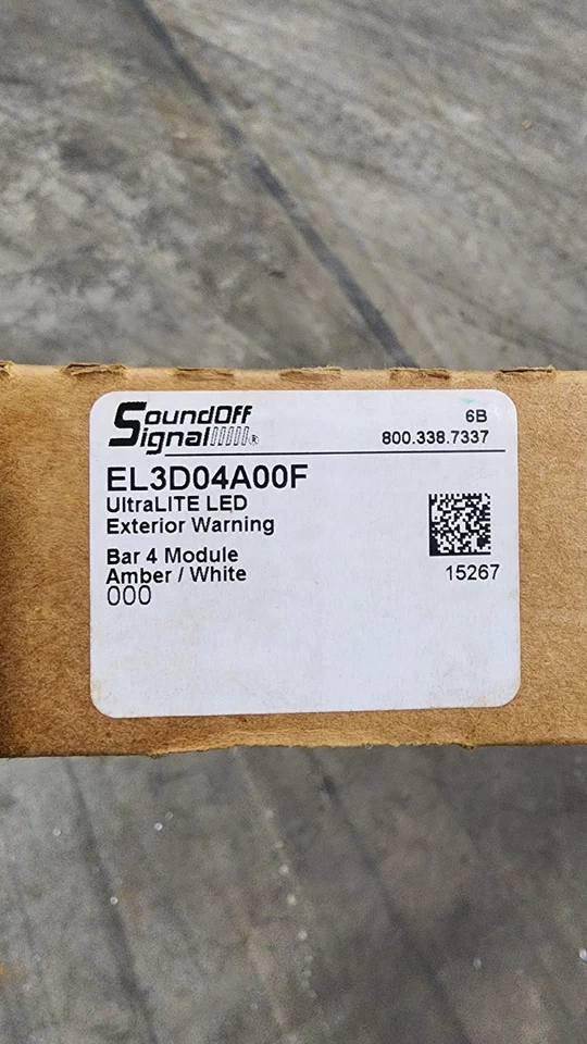 Luz LED Exterior SoundOff Signal UltraLITE 4 Módulos - EL3H04A00F - ÁMBAR/BLANCO Foto 3 de 3