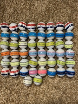 50 Taylormade 3A/4A Condition Tour Response Stripes Golf Balls 