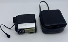 Vintage Vivitar 152 Electronic Flash With Leather Case Sync Cord