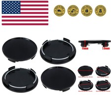 Center Caps63mm Wheel Rim Hub Center Covers Replacement 60mm Lug To Lugblac...