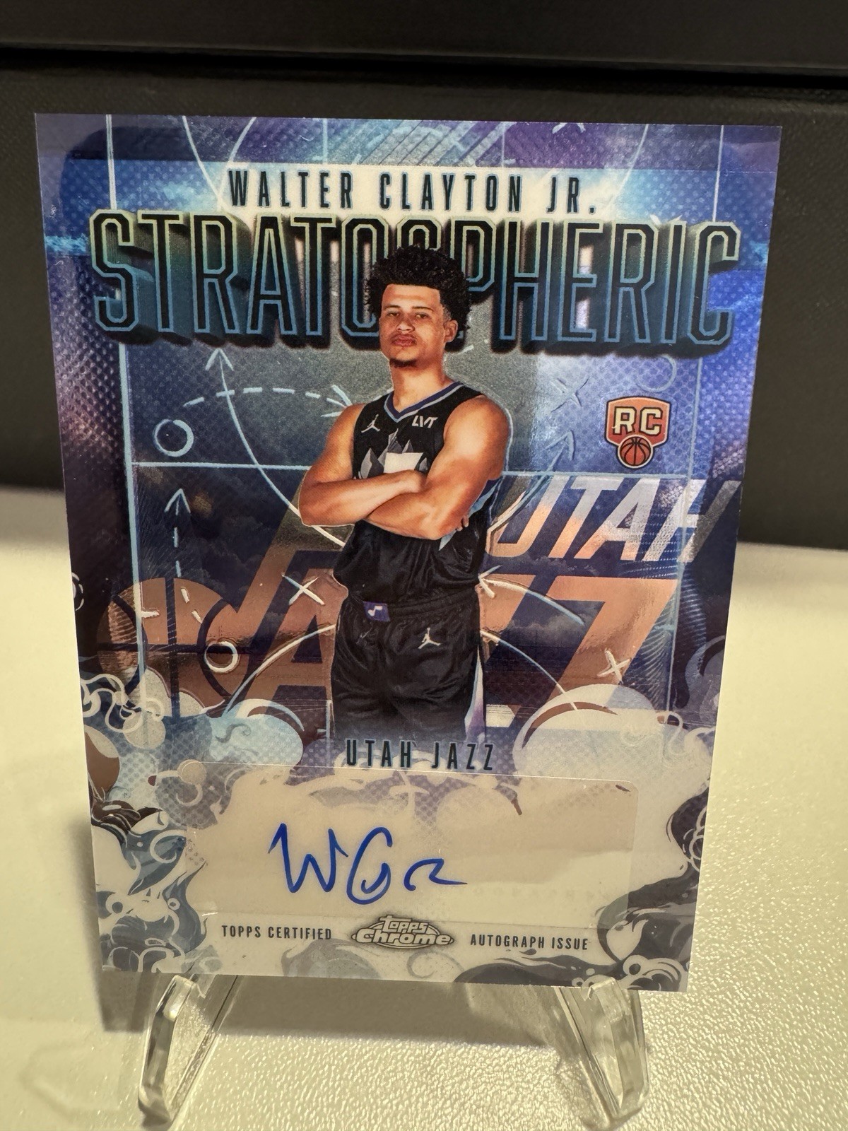 2025-26 Topps Chrome Walter Clayton Jr. Stratospheric Signatures Auto Rookie RC