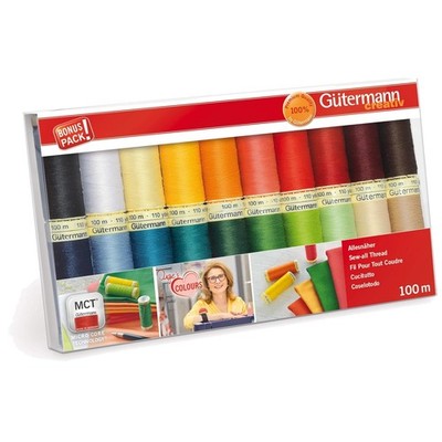 20-Piece Sew-All Thread Set | 100m Each, Ideal for Every Project