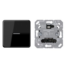 JUNG HOME Tastdimmer 1710DE Tastdimmer LED + BTCD17101SW Wippe Serie CD Schwarz