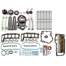 Timing Chain Kit Timing Cover Gasket Head Bolts For 02 Dodge Ram 1500 4.7L SOHC
