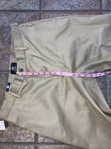 NEW 34x38 Dockers Signature Khaki Pant Mens Dk Beige Classic Fit Elastic Waist - Picture 9 of 9