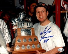 Mike Vernon Signed 1997 Stanley Cup MVP Detroit Red Wings 8x10 Photo JSA COA