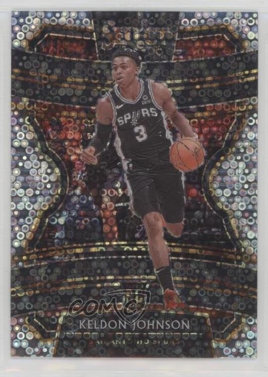 2019-20 Panini Select Concourse Hybrid Disco Prizm Keldon Johnson #45 14cm