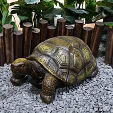 21.3" Large 3D Turtle Garden Statue, Realistic Resin Sculpture for Outdoor Decor