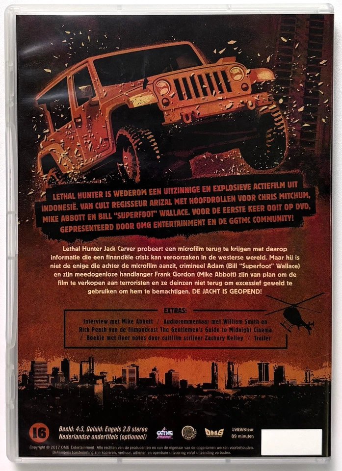 LETHAL HUNTER (1989) DVD OMG! MEDIA Arizal American Hunter RARE OOP LIKE NEW - Image 2 of 4