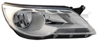 TYC 20-11766-05-2 Scheinwerfer Links FüR Tiguan I 09.07-04.11 VW