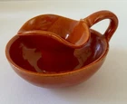 Vintage Bauer Pottery Matt Carlton Candlestick Holder Orange