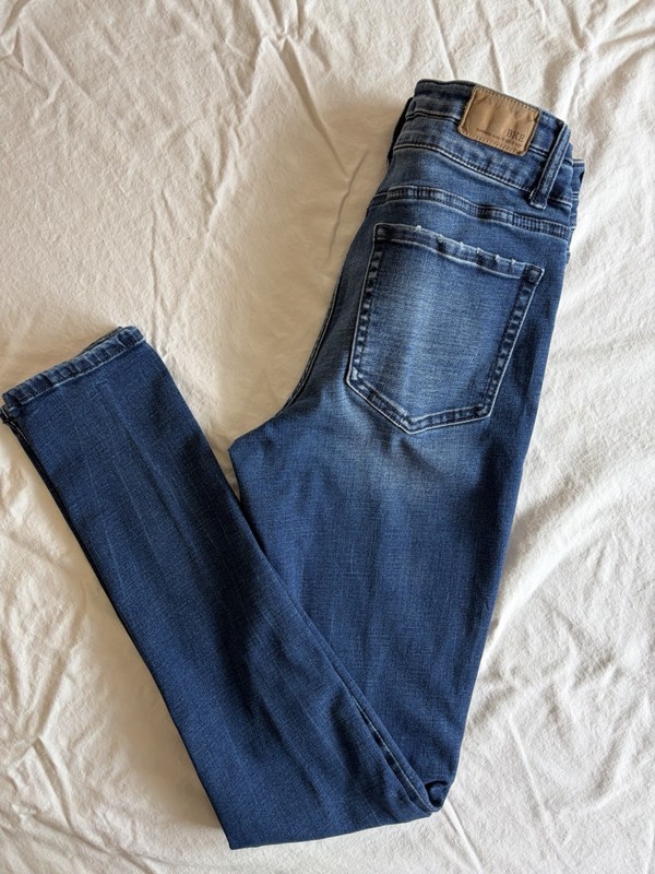 BKE Jeans Womens 28x31.5 Billie High Rise Skinny Slim Fit, Medium Wash