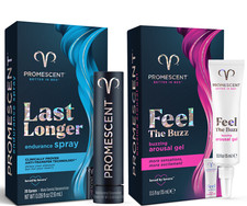 Promescent Mens Delay Spray Last Longer in Bed + Lubricant For Women Bundle