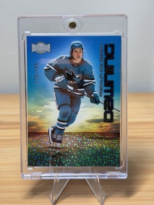 Macklin Celebrini 2024-25 Metal Universe Dawning Speckle Rookie /199