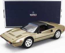 1982 Ferrari 308 GTS Gold Metallic in 1:18 scale by Norev