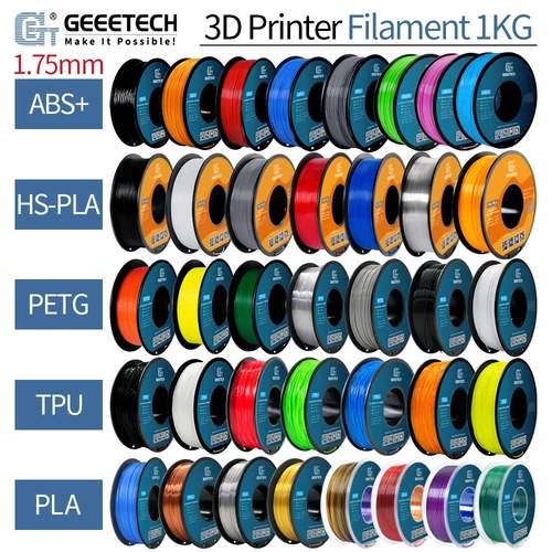 (BUY 6 GET 4 FREE,Add 10) Geeetech 3D Filament 1.75mm 1KG/roll TPU/PLA/ABS+/PETG
