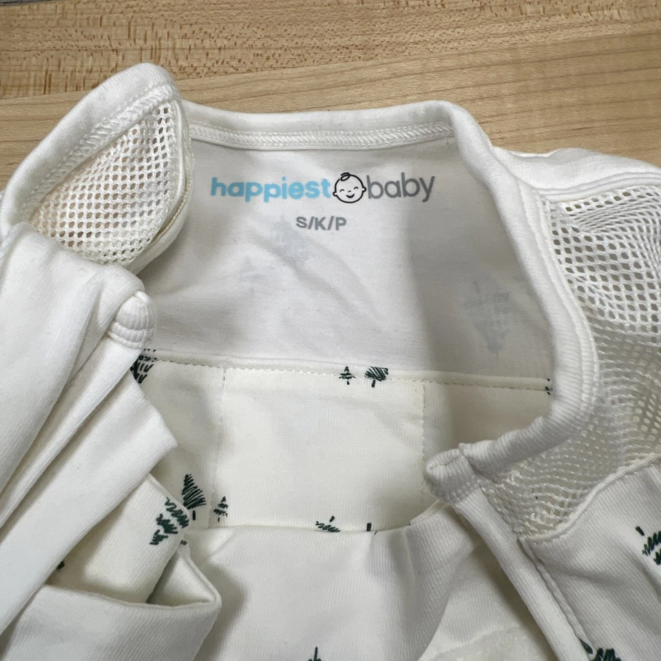 Manta de saco de dormir Happiest Baby SNOO blanca crema, pequeña 100 % algodón Foto 3 de 4