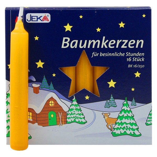 20Er Pack Baumkerzen Natur Ca. 14 X 110 Mm (20 X 16 StüCk) Christbaumkerzen-image