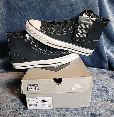 Converse Cons Chuck Taylor All Star Pro Hi Suede Black/White 159573C Sz 7 Men s