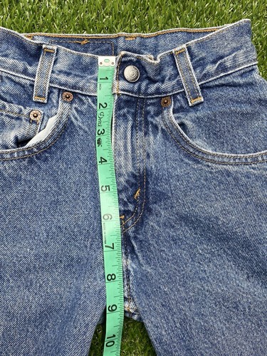 Vintage Levis 550 Jeans Size 7 Slim Youth Red Tab Relaxed Distressed - Picture 8 of 9