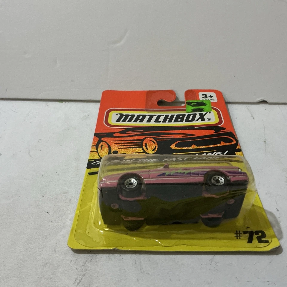 Matchbox 1987 Cadillac Allante MB72 Model Car 1:64 Scale Diecast PINK USED - Image 4 of 4