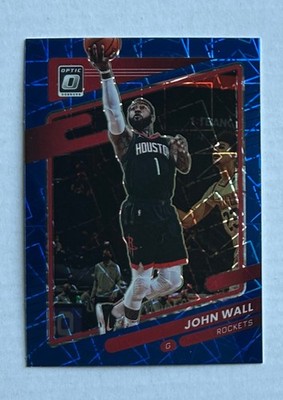 2021/22 Panini Donruss Optic, John Wall, Blue Velocity #117 Houston Rockets