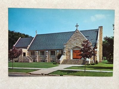 #ad O605 Vintage Postcard Bethlehem Evangelical Church Portage Wisconsin WI $4.99
