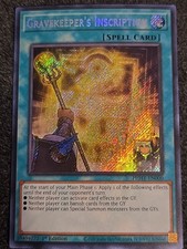 Yu-Gi-Oh Card Gravekeeper's Inscription Photon Hypernova Secret Rare  PHHY-EN000