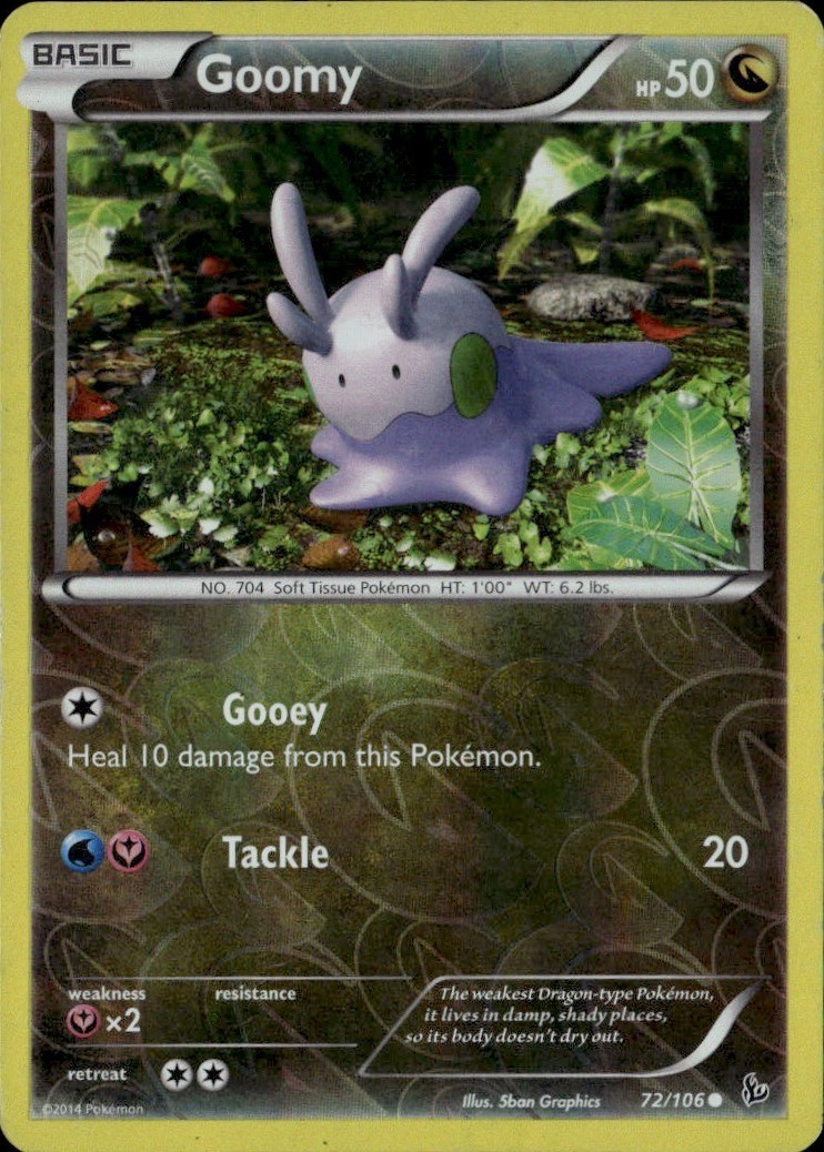 Goomy Reverse Holo Common FLF XY - Flashfire 72/106 LP-NM