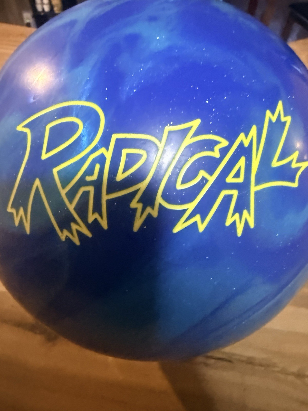15lb, Radical Max Bias bowling ball drilled used