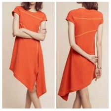 Anthropologie Holding Horse Peach Cecily Dress XS