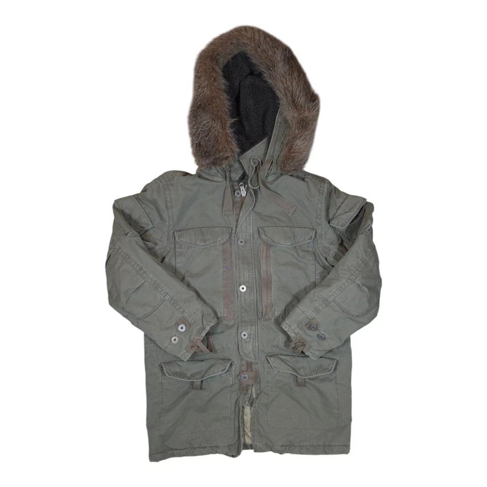 Parka GAP Cold Weather Gear 69 G.I.  Abrigo capucha de piel para hombre mediano Foto 2 de 4