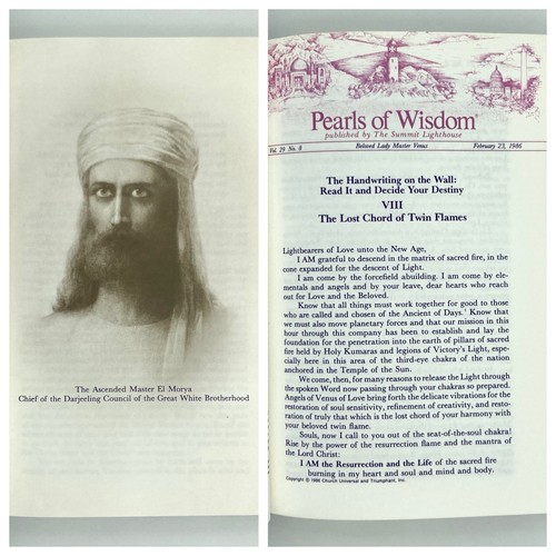Handwriting on the Wall Keepers of the Flame - Elizabeth Clare Prophet (1986 HC) - Picture 8 of 11