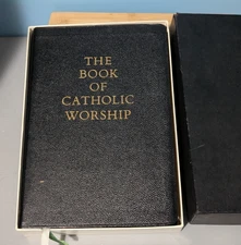 The Book of Catholic Worship 1966 Liturgical Conference w/ Original Box Leather