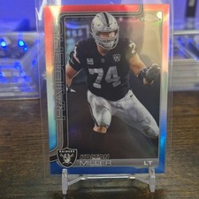 Topps Chrome Kolton Miller Raiders Parallel Variety Football Card