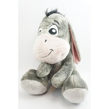 Disney Eeyore Plush Winnie the Pooh Grey Stuffed Animal 18" Big Feet EUC