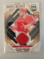 Dylan Carlson Prospect Materials 2020 Panini Elite Extra Edition Baseball