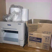 DNP DS-RX1 6" Dye Sublimation Color Photo Printer with paper and toner