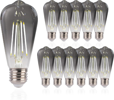 LED Edison Bulbs, 5000K White Light Dimmable ST19 LED Light Bulbs, E26 Base,4W(4