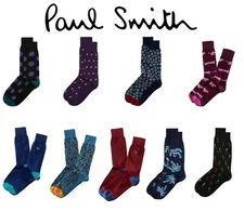 Paul Smith Luxury Crew Socks, Made In Italy, Choose Pattern, Buy 2+ To Save $ 